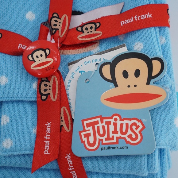 Paul Frank Julius Monkey Beanie Scarf and Button - Picture 3 of 10